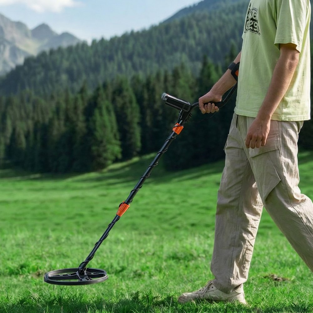VEVOR Metal Detector for Adults, 10", Professional High Accuracy Gold Detector, IP68 Waterproof Search Coil with