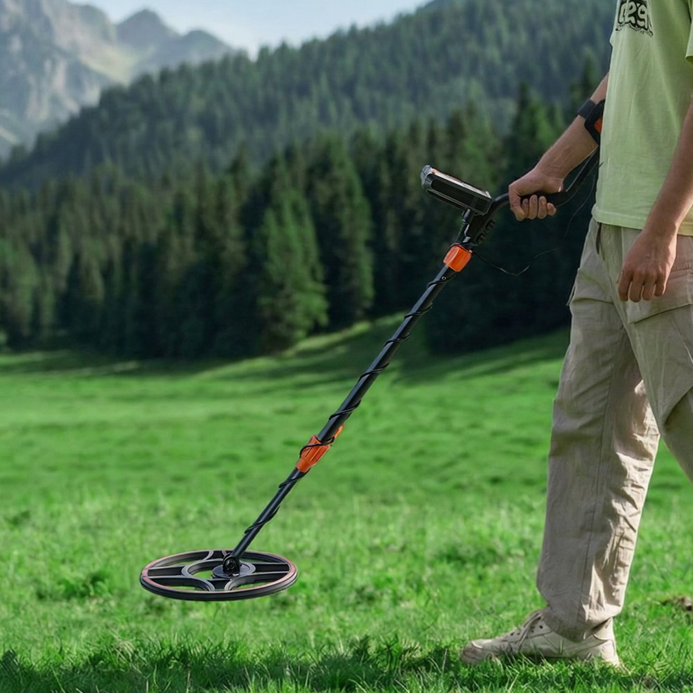 VEVOR Metal Detector for Adults, 12", Professional High Accuracy Gold Detector, IP68 Waterproof Search Coil with