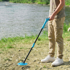VEVOR Metal Detector, 4", Lightweight Metal Detector with LCD Display, 6" IP68 Waterproof Search Coil, Adjustable