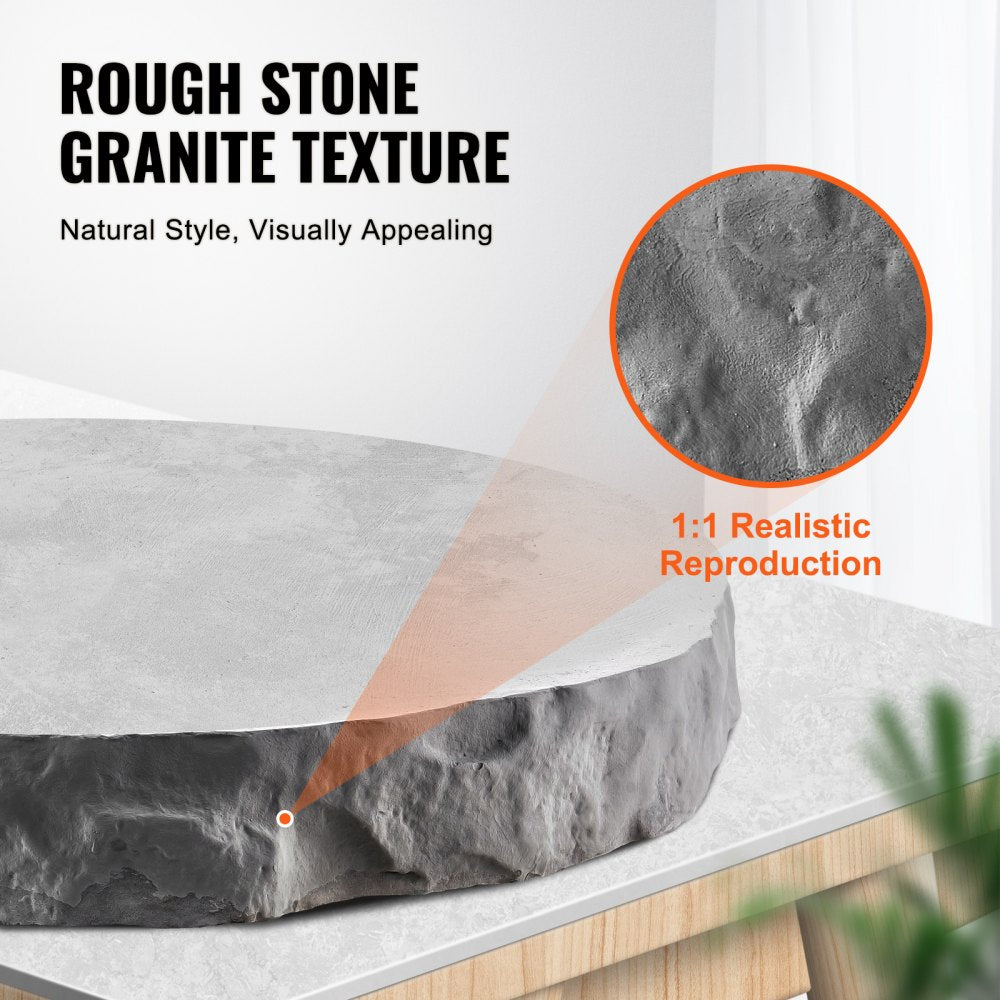 VEVOR Concrete Stamps, 91 x 3 inch, Concrete Molds Rectangular Polyurethane Stamp Stone Tile Texture Mat, Slate floor