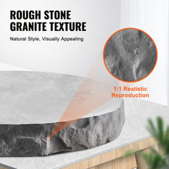 VEVOR Concrete Stamps, 91 x 3 inch, Concrete Molds Rectangular Polyurethane Stamp Stone Tile Texture Mat, Slate floor