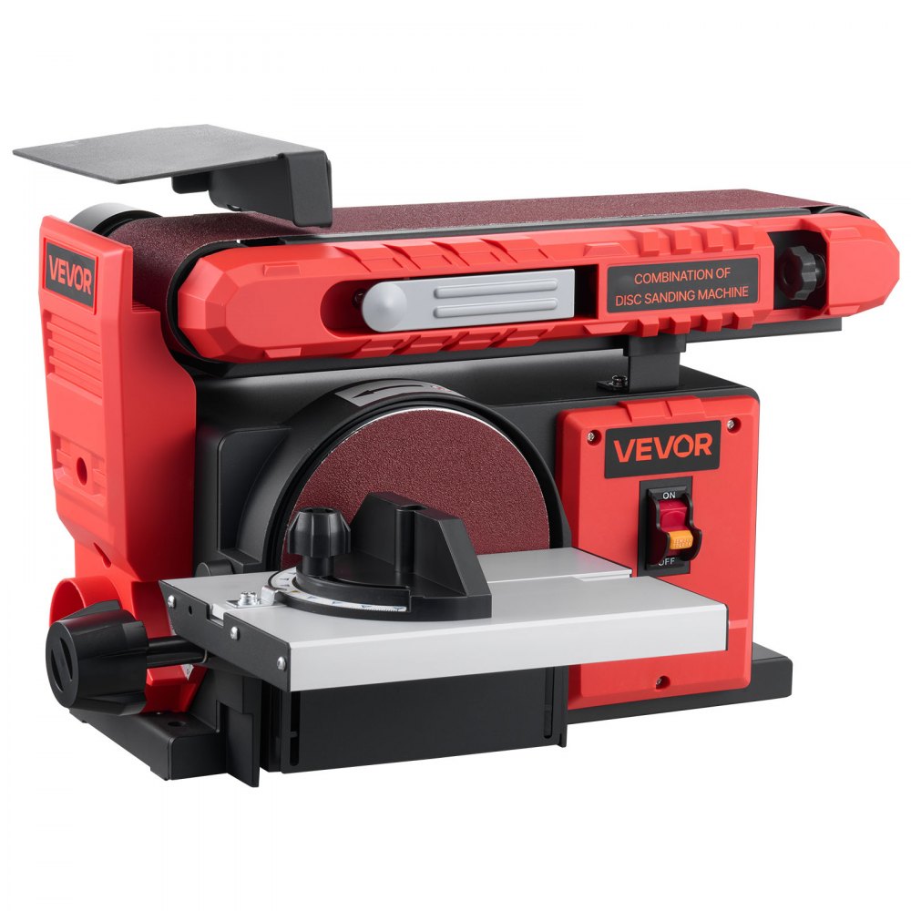 VEVOR 6" Disc Sander & 4" x 36" Belt Sander, 400W Professional Belt Disc Sanders Combo with 0 - 45° Adjustable