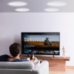 VEVOR 4 PCs 8 Inch in Ceiling Speakers, 100-Watts, Flush Mount Ceiling & in-Wall Speakers System with 8ΩImpedance 89dB