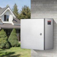 VEVOR NEMA Stainless Steel Enclosure, 12 x 12 x 8'' NEMA 4X Steel Electrical Box, IP66 Waterproof & Dustproof