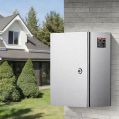 VEVOR NEMA Stainless Steel Enclosure, 16 x 12 x 8'' NEMA 4X Steel Electrical Box, IP66 Waterproof & Dustproof