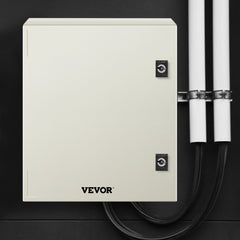 VEVOR NEMA Steel Enclosure, 16 x 12 x 8'' NEMA 4X Fiberglass Electrical Box, IP66 Waterproof & Dustproof