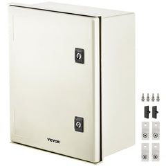 VEVOR NEMA Steel Enclosure, 16 x 12 x 8'' NEMA 4X Fiberglass Electrical Box, IP66 Waterproof & Dustproof