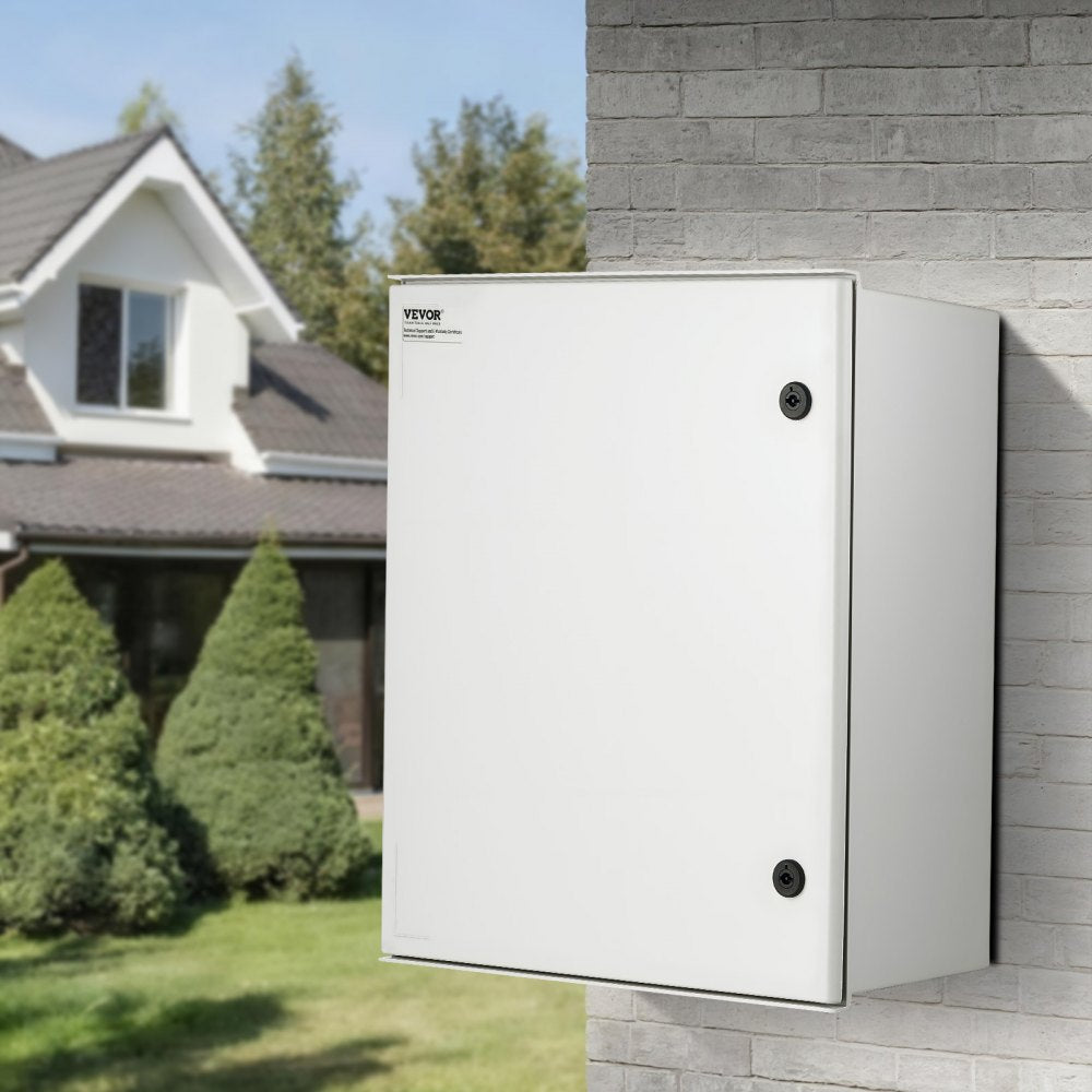 VEVOR NEMA Steel Case, 24x20x9'' NEMA 4X Fiberglass Electric Enclosure, IP66 Water & Dust Resistant, Suitable for Both