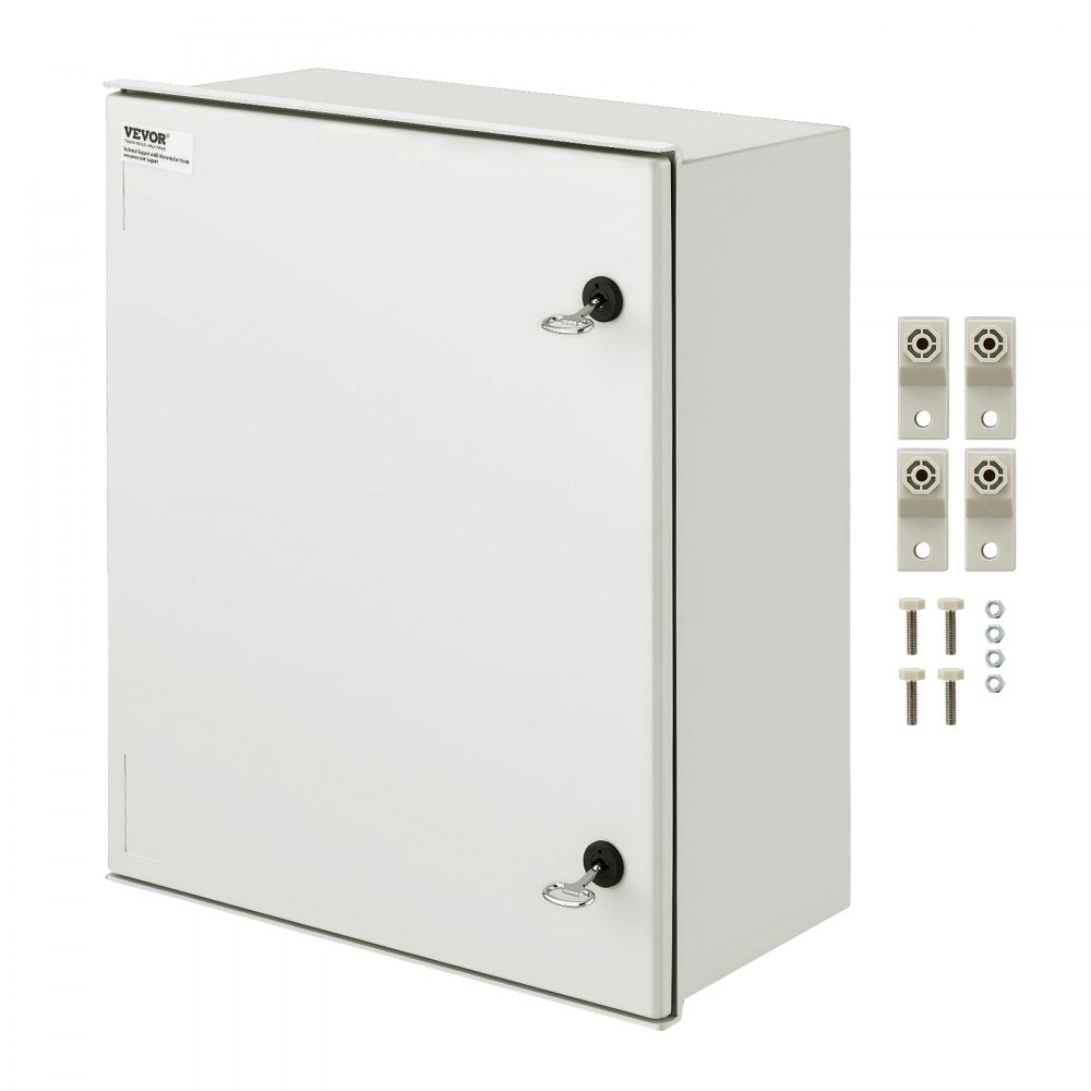 VEVOR NEMA Steel Case, 24x20x9'' NEMA 4X Fiberglass Electric Enclosure, IP66 Water & Dust Resistant, Suitable for Both