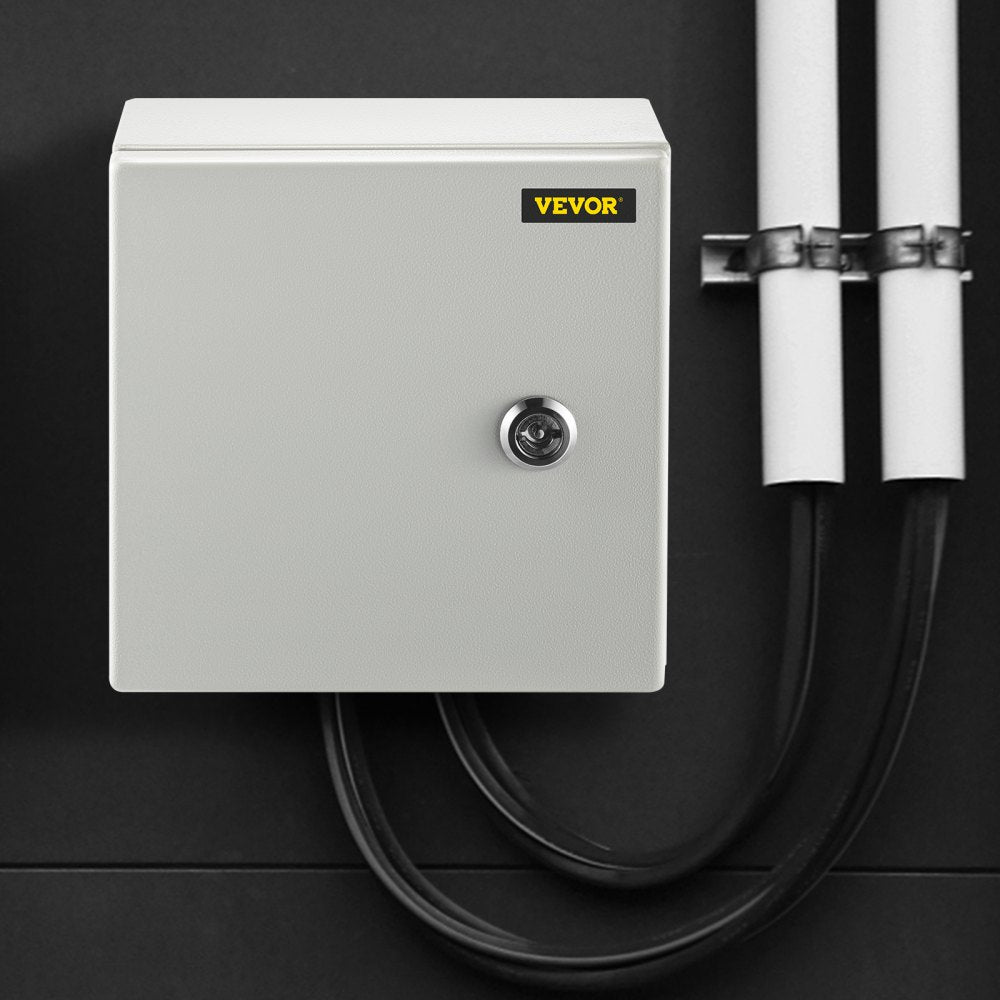VEVOR NEMA Metal Case, 8x8x6'' NEMA 4X Metal Electric Enclosure, IP66 Water & Dust Resistant, Suitable for Both Outdoor