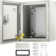 VEVOR NEMA Metal Case, 10 x 8 x 6'' NEMA 4X Metal Electric Enclosure, IP66 Water & Dust Resistant, Suitable for Both
