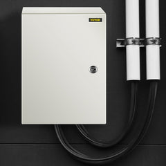 VEVOR NEMA Steel Case, Dimensions 16x12x8 inches, NEMA 4X Steel Electric Enclosure, IP66 Rated for Water and Dust