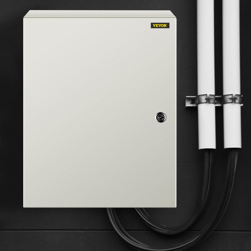 VEVOR NEMA Steel Case, 20x16x8'' NEMA 4X Metal Electric Enclosure, IP66 Water & Dust Resistant, Suitable for Both