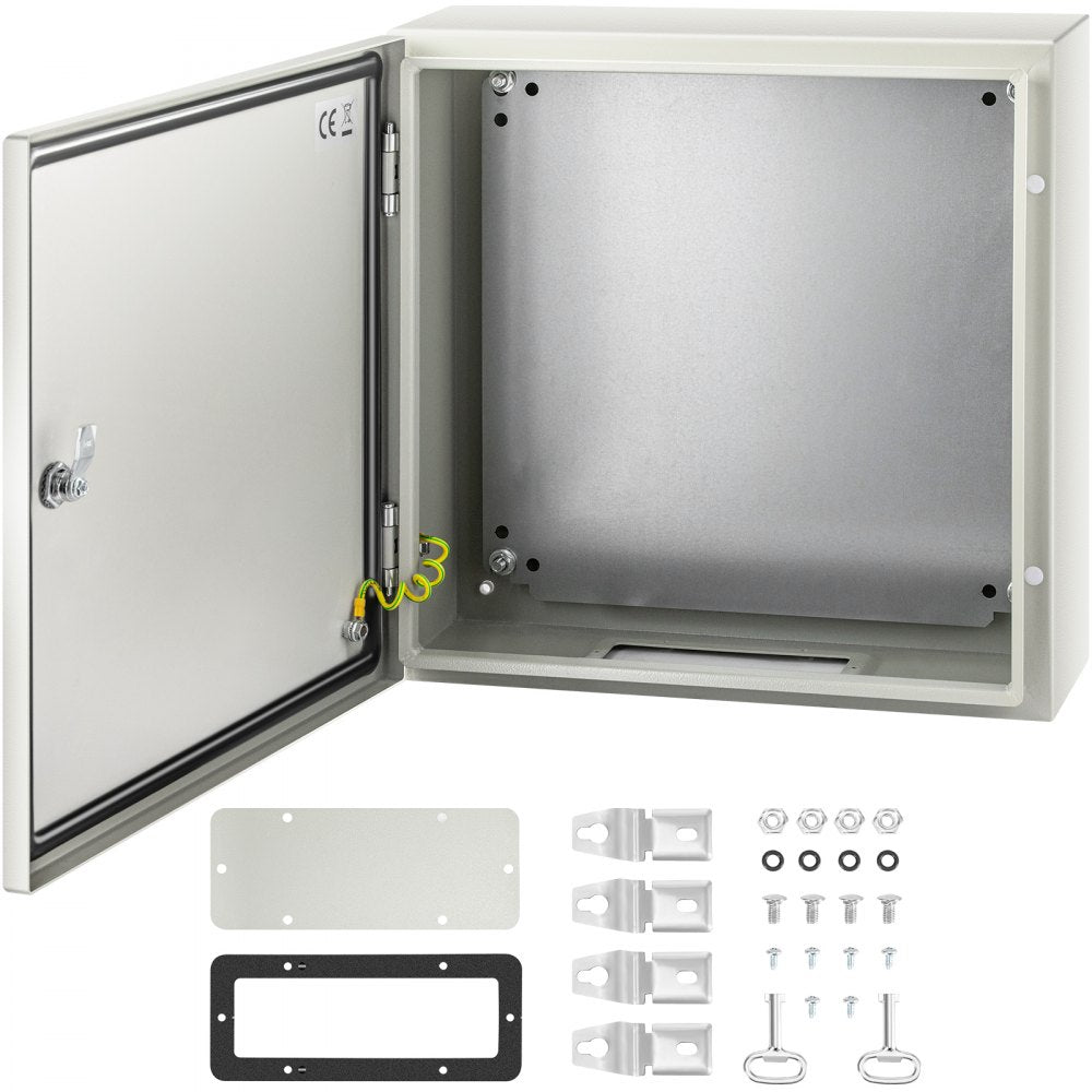 VEVOR NEMA Steel Enclosure, 20 x 20 x 6'' NEMA 4X Steel Electrical Box, IP66 Waterproof & Dustproof, Outdoor/Indoor