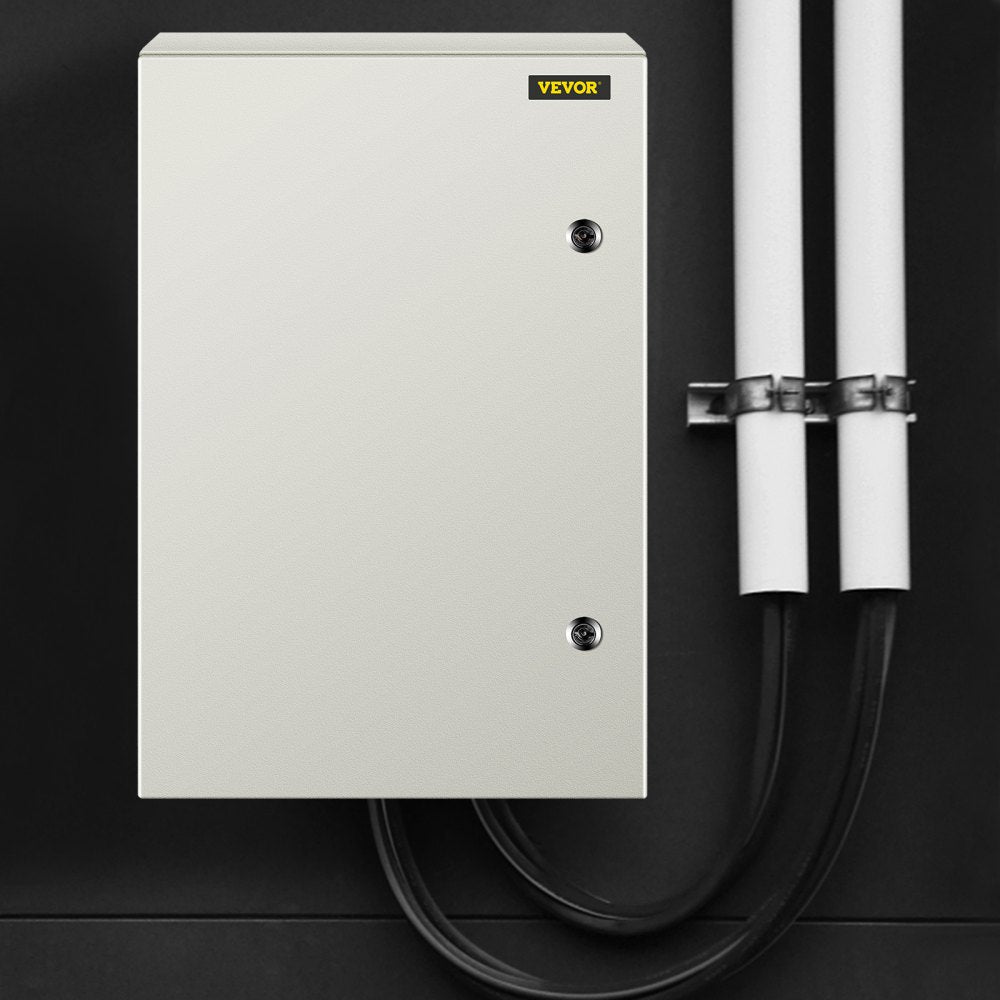 VEVOR NEMA Steel Enclosure, 24 x 16 x 10'' NEMA 4X Steel Electrical Box, IP66 Waterproof & Dustproof, Outdoor/Indoor