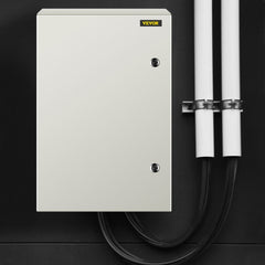 VEVOR NEMA Steel Enclosure, 24 x 16 x 10'' NEMA 4X Steel Electrical Box, IP66 Waterproof & Dustproof, Outdoor/Indoor