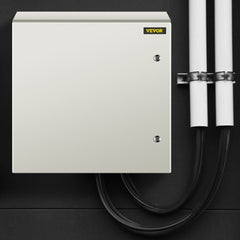 VEVOR NEMA Steel Case, 24x24x8'' NEMA 4X Metal Electric Enclosure, IP66 Water & Dust Resistant, Suitable for Both