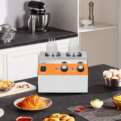 VEVOR Electric Bottle Warmer with Bottles, 0.8x2 LCommercial Cheese Dispenser, Hot Fudge Warmer 86-185℉ Temp
