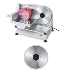VEVOR Meat Slicer, 7.5" Electric Deli Slicer with 2 SUS420 Blades & 0-0.6" Adjustable Thickness, 200W Home Food-Slicer