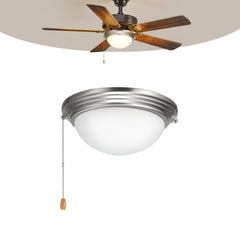 VEVOR Ceiling Fan Light Kit, 750lm 3000K Fan Light Kit with Pull Chain, 2 LED Bulbs, Modern Replacement Fixture for