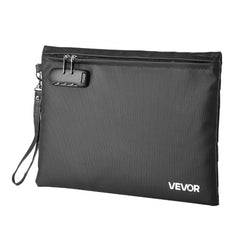 VEVOR Fireproof Document Bag, 1832 ℉ Heat Insulated Fireproof & Waterproof Bag with Lock, Portable File Storage