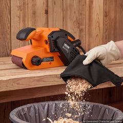VEVOR 7A Belt Sander 3" x 21" Woodworking Belt Sander 6 Speeds 630-1200 FPM, 2-in-1 Handheld & Benchtop Sanding Machine