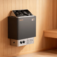 VEVOR Sauna Heater, 2KW AC 120V Electric Sauna Stove, Dry Steam Bath Saunas Stove with Pre-Drilled Bracket, Fit 52.9 to