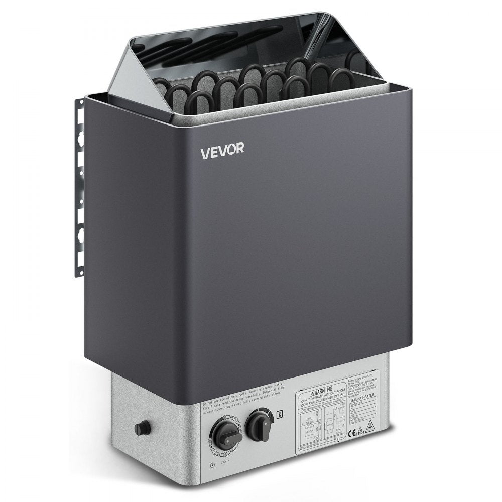 VEVOR Sauna Heater, 6KW 220V Electric Sauna Stove, Steam Bath Sauna Heater with Built-In Controls, 3h Timer and