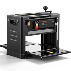 VEVOR Thickness Planer, Single Speed, 13" Width Worktable Benchtop Planer, Two-Blade, 15-Amp 2000W Powerful Motor, 12"