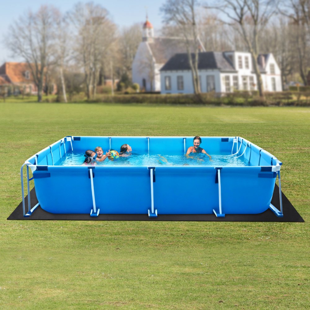 VEVOR Rectangle Pool Liner Pad, 16 x 32 ft Pool Liner Pad for Above Ground Swimming Pools, Extra-Thick Pool Mat