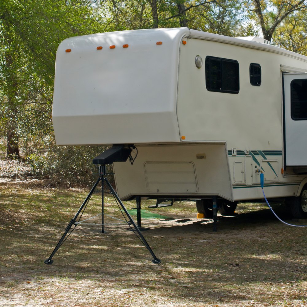 VEVOR 5th Wheel Tripod Stabilizer, 5000 LBS Load Capacity Tripod Fifth Wheel Stabilizer, 35"-57" Adjustable Height RV