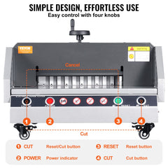 VEVOR Electric Paper Cutter, 13" /330.2mm Cutting Width, 1.57"/40mm Cutting Thickness, Desktop Paper Cutting Machine