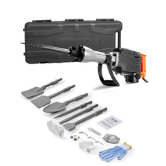 VEVOR Demolition Jack Hammer, 1350 BPM Concrete Breaker 6pcs Chisels Bit Chipping with Case, 2200W Electric Jackhammer