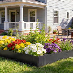 VEVOR Galvanized Steel Landscape Edging, 6-Pack 40 x 10 Inch Metal Edging for Landscaping with 8 Mounting Clips, Heavy