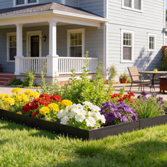 VEVOR Galvanized Steel Landscape Edging, 6-Pack 40 x 8.15 Inch Metal Edging for Landscaping with Gloves