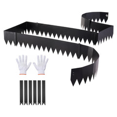 VEVOR Galvanized Steel Landscape Edging, 6-Pack 40 x 8 Inch Metal Edging for Landscaping with 6 Mounting Clips