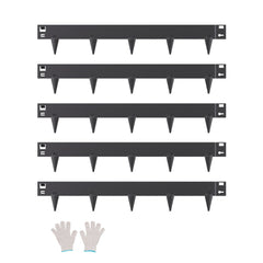 VEVOR Steel Landscape Edging, 5 Packs 39 x 3 in Rust-Resistant Metal Landscape Edging, Bendable Garden Edging Border