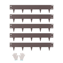 VEVOR Steel Landscape Edging, 5 Packs 39 x 4 in Rust-Resistant Metal Landscape Edging, Bendable Garden Edging Border