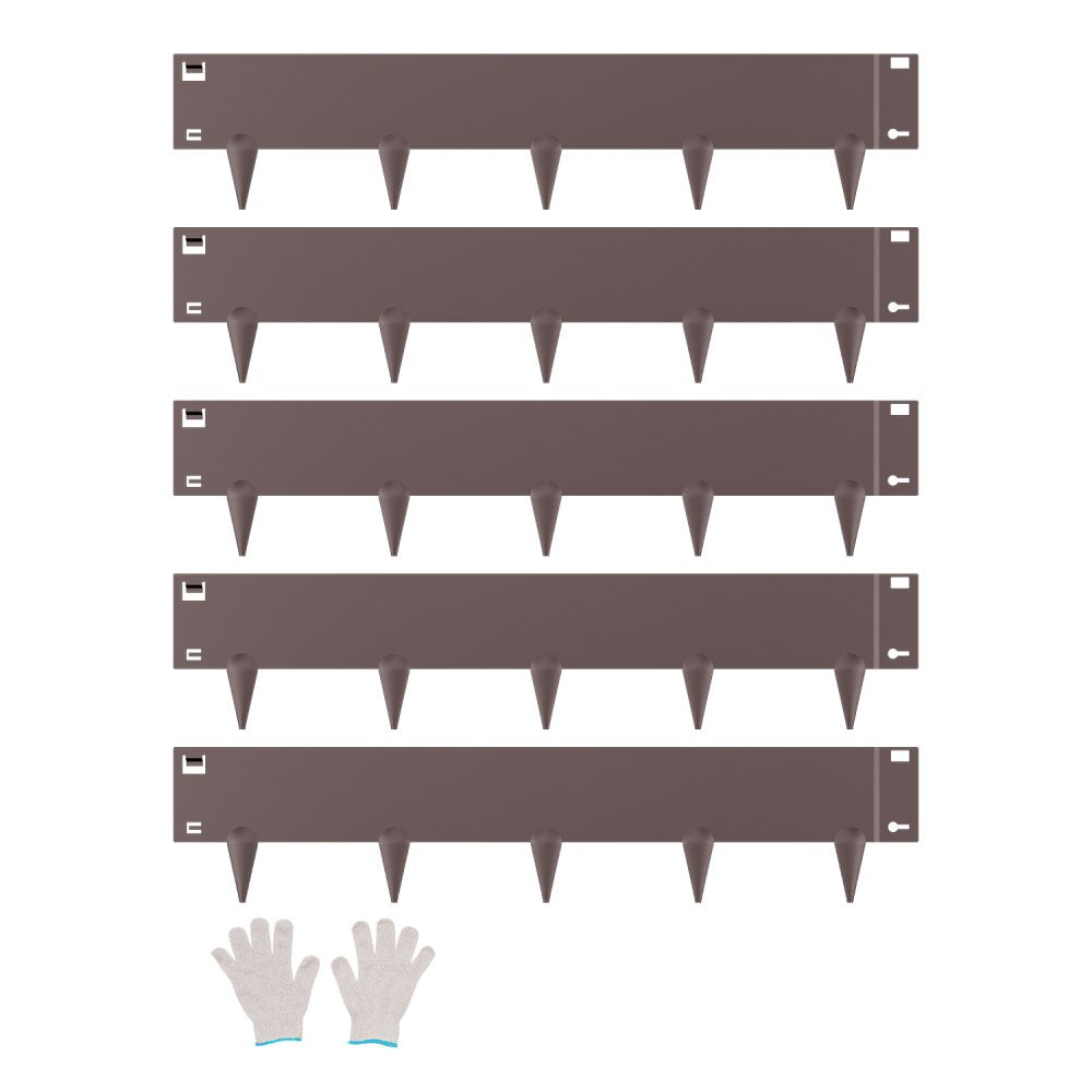 VEVOR Steel Landscape Edging, 5 Packs 39 x 5 in Rust-Resistant Metal Landscape Edging, Bendable Garden Edging Border