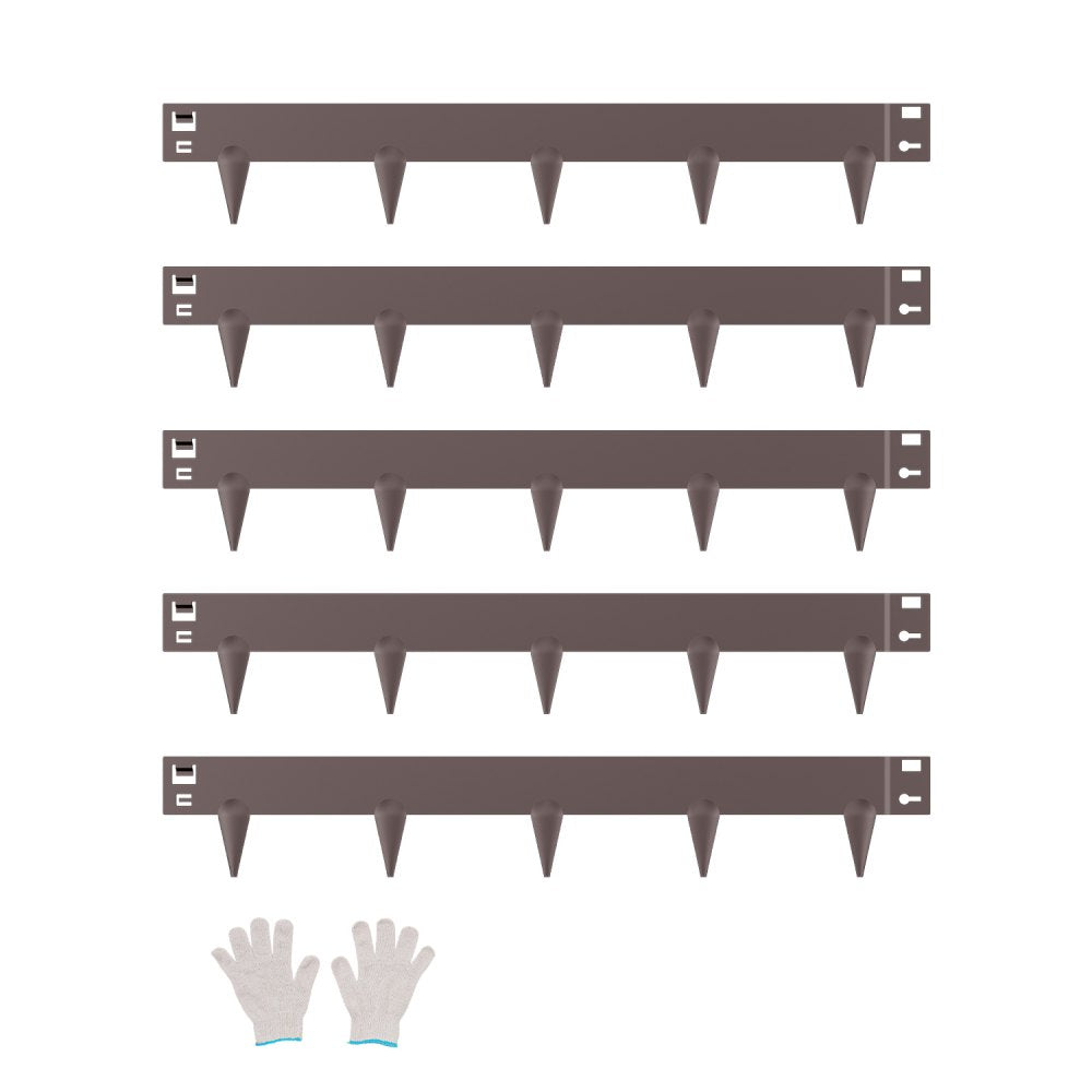 VEVOR Steel Landscape Edging, 5 Packs 39 x 3 in Rust-Resistant Metal Landscape Edging, Bendable Garden Edging Border