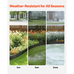 VEVOR Steel Landscape Edging, 5 Packs 39 x 5 in Rust-Resistant Metal Landscape Edging, Bendable Garden Edging Border