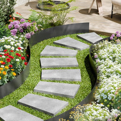 VEVOR Steel Landscape Edging, 6 Packs 40 x 8 in Rust-Resistant Metal Landscape Edging, Bendable Garden Edging Border
