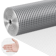 VEVOR Hardware Cloth 1/2 inch 36 inch x 100 ft 19 Gauge Chicken Wire Fence, Hot-Dip Galvanized After Welding Metal Wire