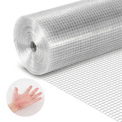 VEVOR Hardware Cloth, 1/2 inch 60 inch x 100 ft 19 Gauge Chicken Wire Fence, Hot-Dip Galvanized After Welding Metal