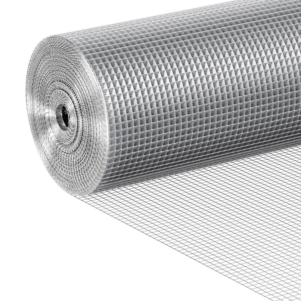 VEVOR Hardware Cloth 1/4 inch 36 inch x 100 ft 23 Gauge Chicken Wire Fence, Hot-Dip Galvanized After Welding Metal Wire