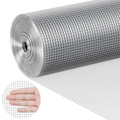 VEVOR Hardware Cloth, 1/4 inch 36in x 100 ft 23 Gauge, Hot Dipped Galvanized Wire Mesh Roll, Chicken Wire Fencing, Wire