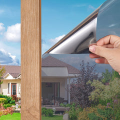 VEVOR Window Privacy Film, One Way Window Tint, Daytime Mirror Reflective Heat Control Glass, Static Cling Sun