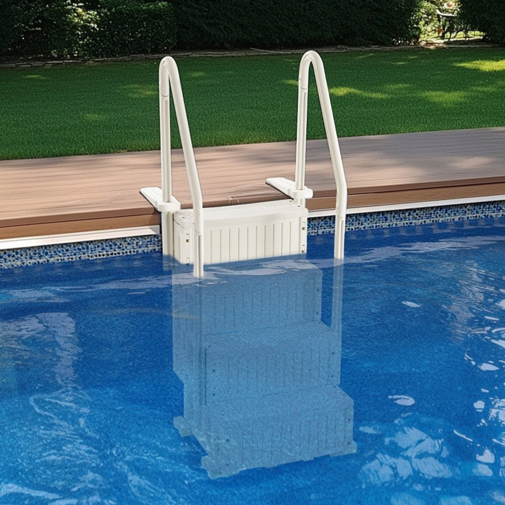 VEVOR Swimming Pool Ladder, 4-Step Double Handrails Stairs with Non-slip Heavy Duty Steps, Max Load Capacity 400 lbs