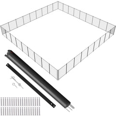 VEVOR Pool Fence, 4 x 108 FT Pool Fences for Inground Pools, Removable Child Safety Pool Fencing, Easy DIY Installation