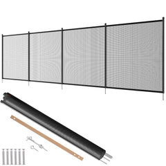 VEVOR Pool Fence, 4 x 12 FT Pool Fences for Inground Pools, Removable Child Safety Pool Fencing, Easy DIY Installation